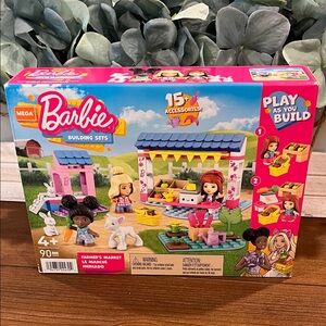 NWT Barbie Mega Building Set - Colorful Market Adventure
